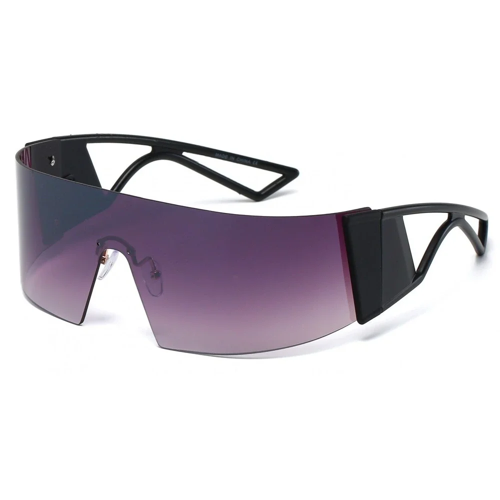 Men Sunglasses Fashion Designer Wrap‎ Around Style Sporty Futuristic Sun Protect